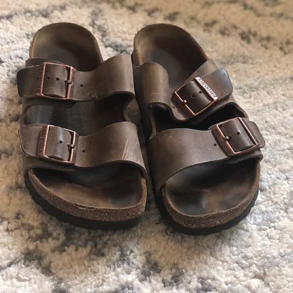 Birkenstock Sandals Brown Oiled Tobacco Finish - Picture 4 of 7